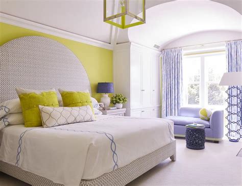 Yellow and Purple Bedroom Design - Contemporary - Bedroom