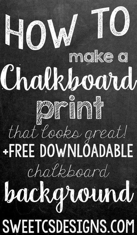 Make a Chalkboard Effect in Photoshop – Sweet C's Designs