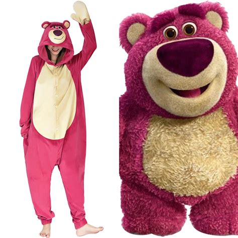 Toy Story 3-Lotso Strawberry Bear Christmas Halloween Costume Cosplay ...