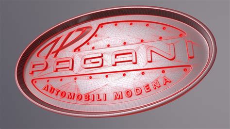 3D model Emblem Pagani logo VR / AR / low-poly | CGTrader