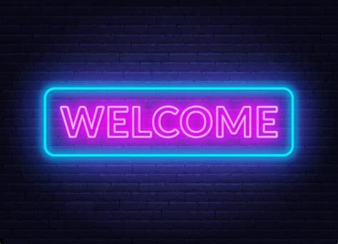 Welcome Sign Neon