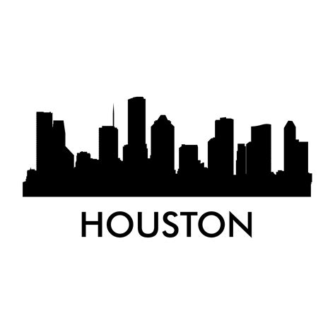 Downtown Houston Houston Startups Demo Day Skyline Drive Silhouette ...