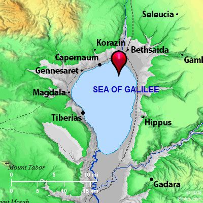 Bible Map: Sea of Galilee