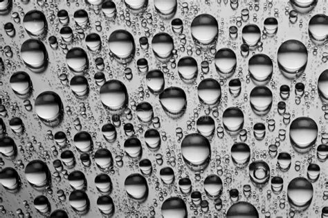 Black And White Water Drops Stock Photo - Image of drips, spheres: 1856190