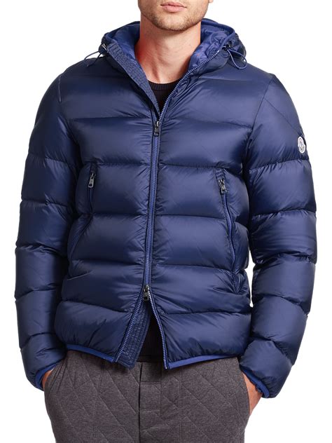 Lyst - Moncler Chauvon Hooded Down Jacket in Blue for Men