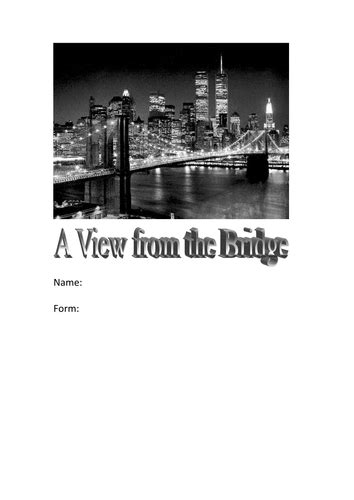 A View From the Bridge | Teaching Resources