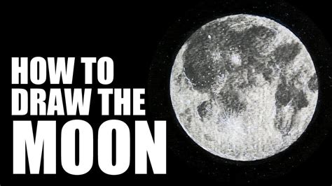 HOW TO // Draw the Moon with Pencils // Timelapse Moon Drawing - YouTube