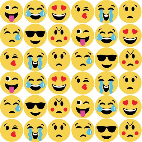 36 Emoji Fabric Wall Decals, Emoji Stickers