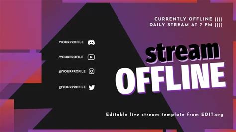 Conception de bannières Twitch modifiables en ligne