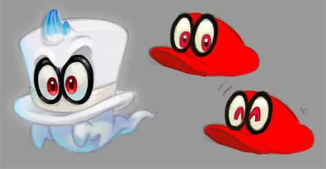 Here’s The Final Design Sketch For Cappy In Super Mario Odyssey - My ...