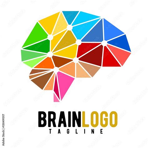 brain vector logo Stock Vector | Adobe Stock