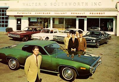 Just A Car Guy: 1972 Plymouth Chrysler dealership