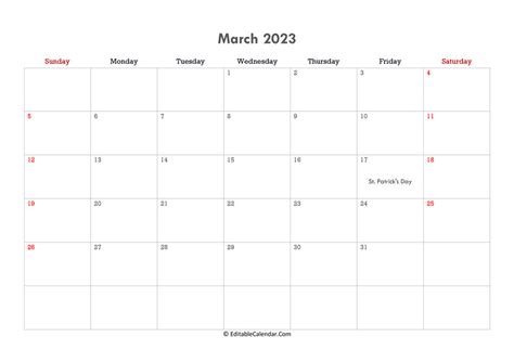 March 2024 Editable Calendar Word - Lora Sigrid