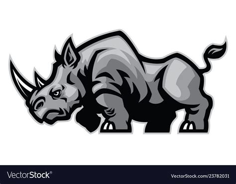 rhino mascot character. Download a Free Preview or High Quality Adobe ...