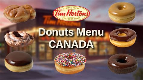 Tim Hortons Donuts Menu with Pictures - Coouge