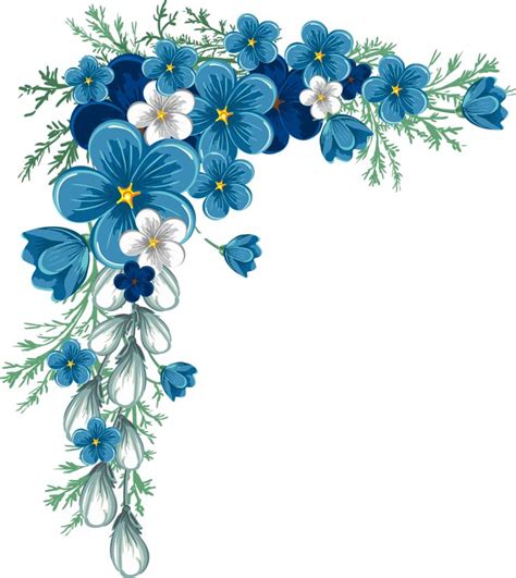 Flower Corner Border Clipart | Free download on ClipArtMag