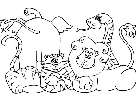 African Animals Coloring Pages - GetColoringPages.com