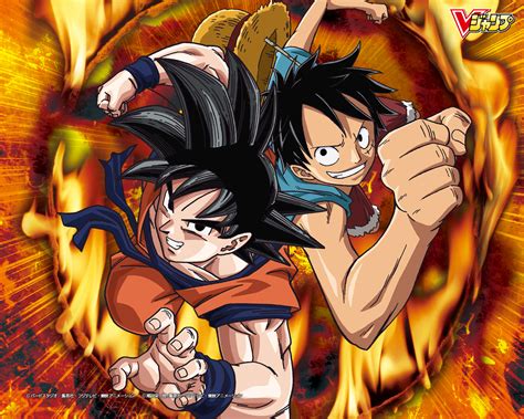 Goku and Luffy - Dragon Ball Z Fan Art (35961802) - Fanpop