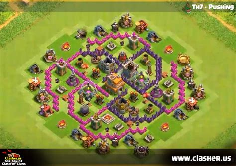 Town Hall 7 - TROPHY Base Map #17 - Clash of Clans | Clasher.us