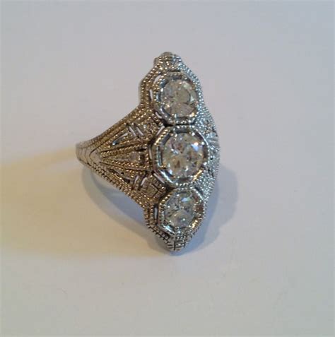 Vintage Sterling Silver Estate Jewelry Ring