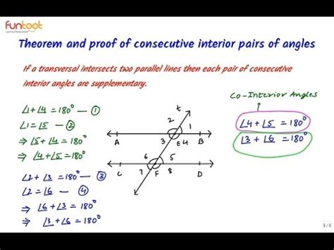 Co Interior Angles Examples - When a transversal intersects parallel ...