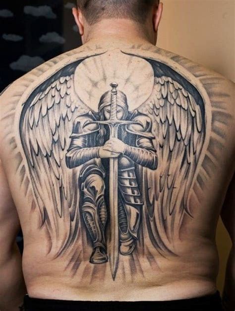 8 Powerful & Protective Archangel Michael Tattoos • Tattoodo