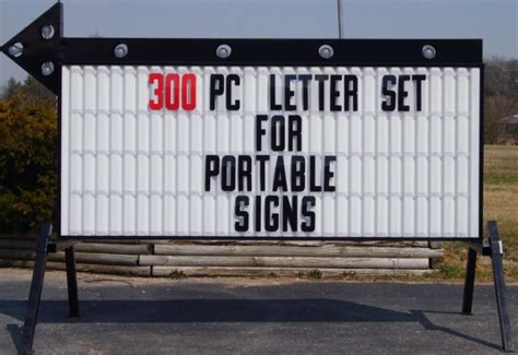 New 8" Plastic Outdoor Readerboard Marquee Sign Letters 8" ON 8 7/8 ...