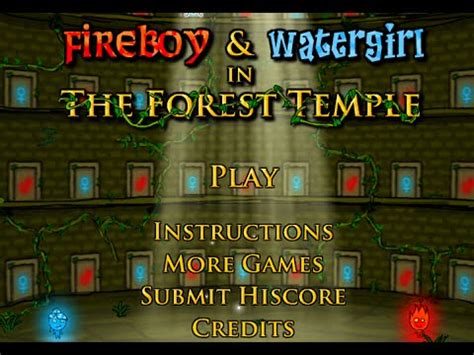 Fireboy and Watergirl in The Forest Temple Full Walkthrough - YouTube