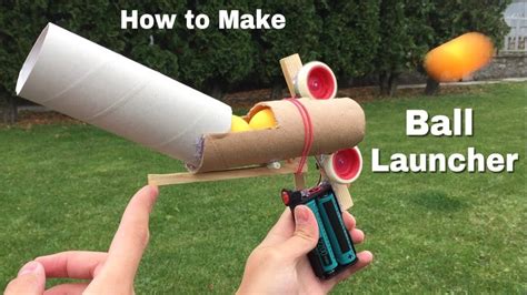 How to Make Ping Pong Ball Launcher at Home - Full Auto Electric ...