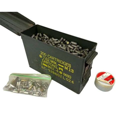 Weapons Parts Repro Authentic: Steel M80 Ammo Box Filled with 1950s 9mm ...