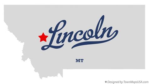 Map of Lincoln, MT, Montana