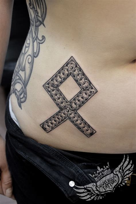 othala rune black and grey tattoo | tattoo Centuriontattoo | Pinterest ...