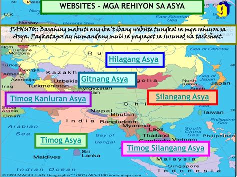 Mapa Ng Asya At Mga Rehiyon Nito Ppt