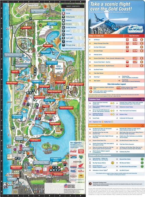 Gold Coast Sea World Park map