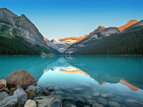 Sunrise over Lake Louise in Banff National Park. I am recently back ...