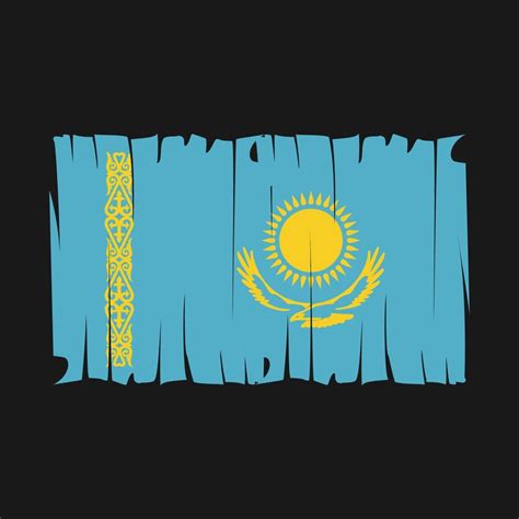 Kazakhstan Flag Vector 20226107 Vector Art at Vecteezy