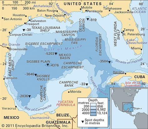 Gulf of Mexico | North America, Marine Ecosystems, Oil & Gas | Britannica