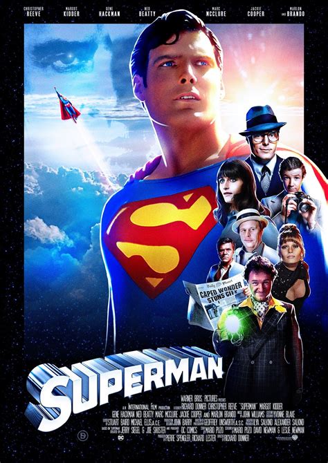 Superman (1978) Movie Poster | Superman movies, Superman poster ...