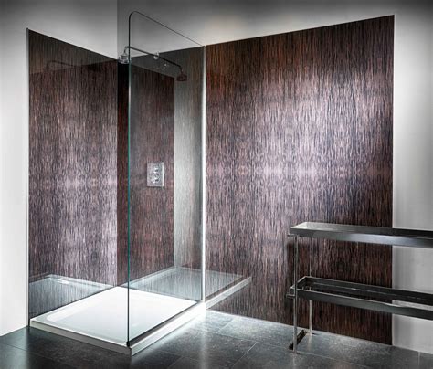 Printed glass wall panels for shower and bathrooms | Glass bathroom ...