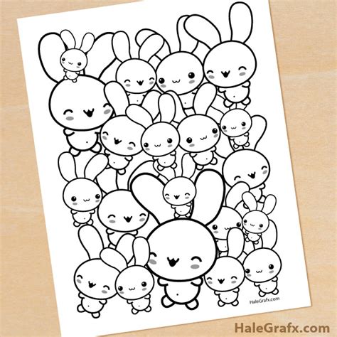 FREE Printable Bunny Coloring Page for Easter