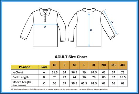 Mens Shirt Size Chart Cm - Greenbushfarm.com