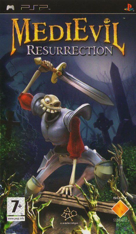 MediEvil: Resurrection (2005) PSP box cover art - MobyGames