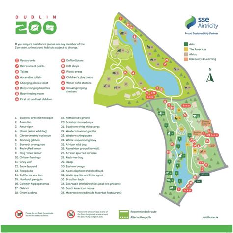 Zoo Map | Dublin Zoo