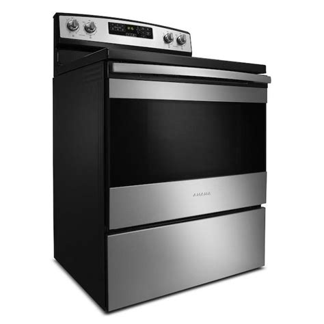 Amana Electric Range 30-in with Self-Clean Option Stainless Steel ...