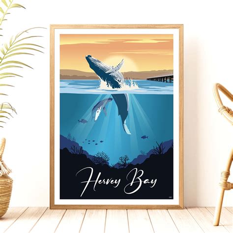 Hervey Bay Travel Poster, Queensland - Australia – VivaHome