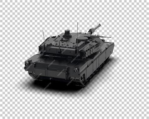 Premium PSD | Armored tank building isolated on background 3d rendering ...