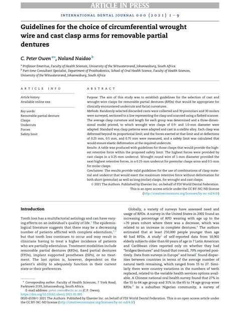 (PDF) Guidelines for the choice of circumferential wrought wire and ...