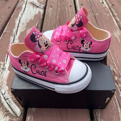 Minnie Mouse Low Top Sneakers Shoes, Minnie Mouse First Birthday Outfit ...