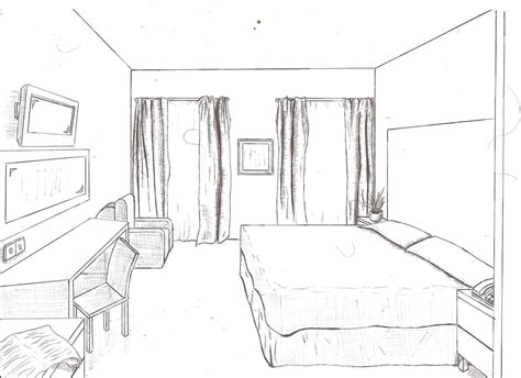 Bedroom Drawing Pencil at GetDrawings | Free download