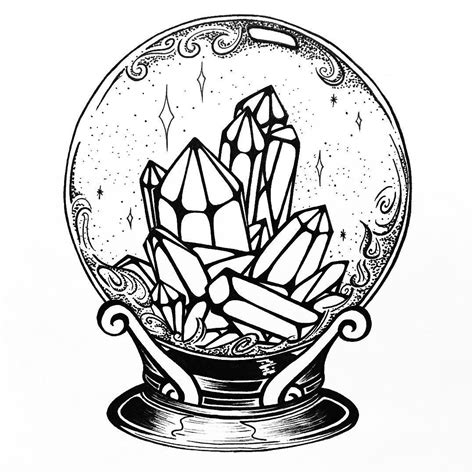 S Tattoo, Tattoo Drawings, Art Drawings, Magic Tattoo, Crystal Drawing ...